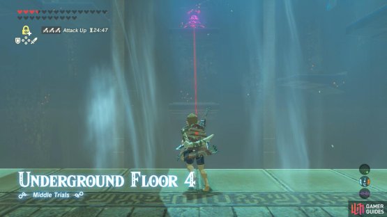 This boss floor is home to a stationary Guardian.