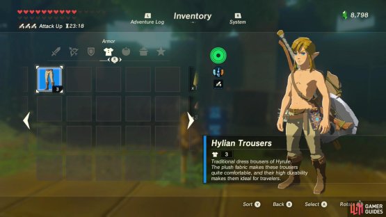 In any case, don&rsquo;t neglect to actually equip the trousers.