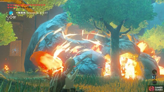 Oops, the Bokoblin really need to learn about fire safety when building these things&hellip;