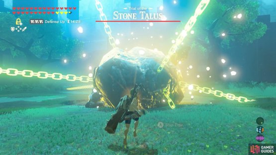 Use Stasis to freeze the Talus when it&rsquo;s kneeling down.