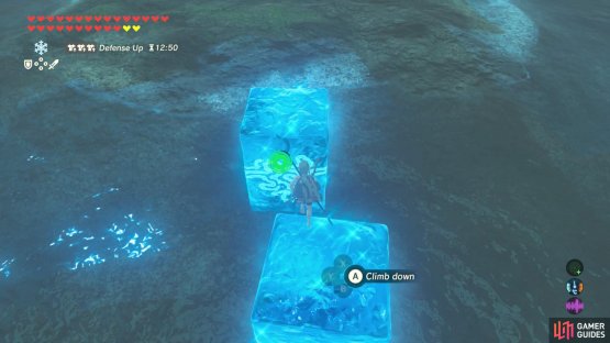 If the Wizzrobe hasn&rsquo;t seen you, head across to its island.