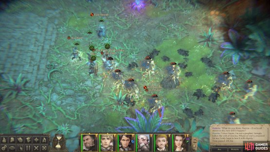 Use damaging spells to whittle down the health of the ghosts that attack you while your warriors hold the line