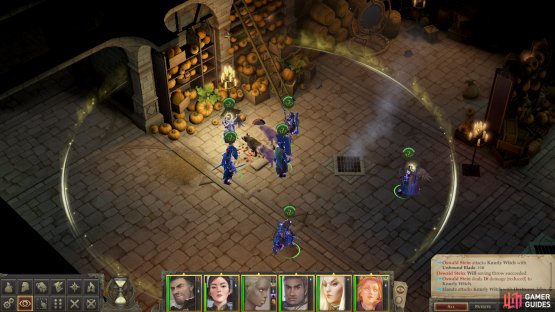 Although the odds are long, if you hit the Knurly Witch with Baleful Polymorph the fight will be all but over.