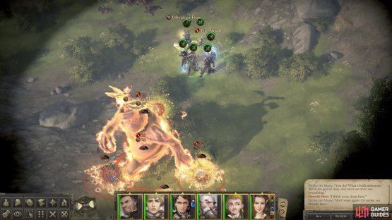 Bombard the Mandragoras with fire magics