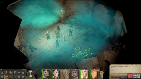 Head southeast into the mist in the mist-filled room