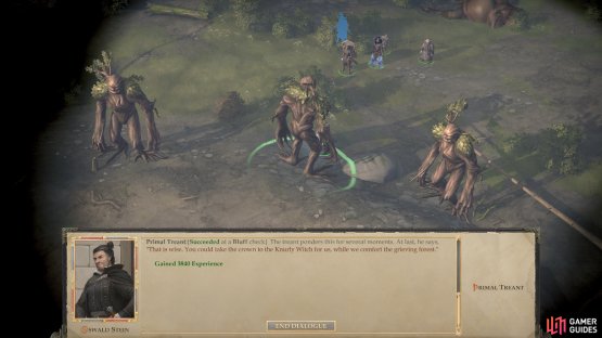 Either talk your way out of fighting the Treants