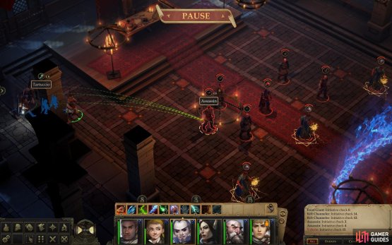 First, engage and eliminate the melee assassins that&rsquo;ll block your access to the Assassin Leader