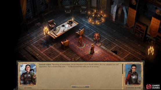 Jamandi will recommend you take Kassil as your envoy