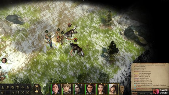 Defeat some wolves near the start of the area