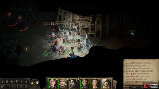 Don&rsquo;t be overly eager to engage a pack of Giant Spiders, lest you fall into their trap