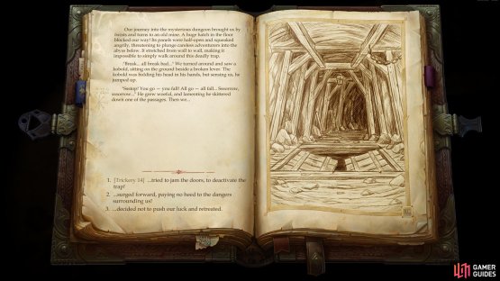 and beyond that you&rsquo;ll need to navigate a trapdoor via an Illustrated Book Episode.

