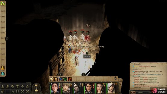 Kill a mob of skeletons lurking in the tunnels
