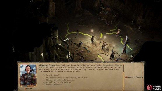 Talk to Gatekeeper Quoggy and she&rsquo;ll give you a quest.