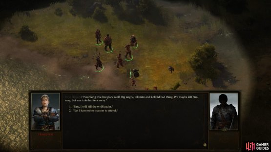 Talk to the Mite Hunter and he&rsquo;ll ask you to kill a worg which threatens them