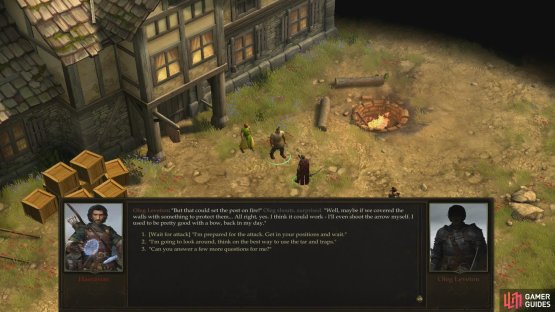 Convince Oleg to spare some Alchemist Fire during the upcoming bandit attack