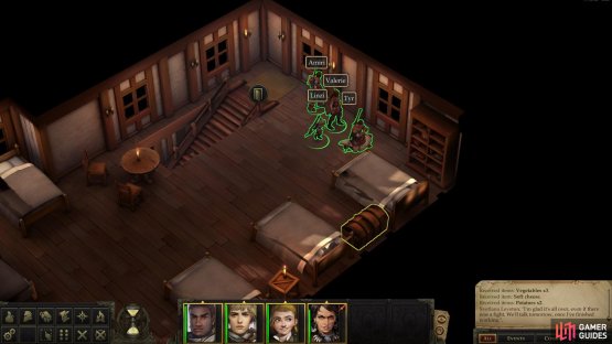 If you&rsquo;ve got a character versed in Trickery, loot the chests upstairs