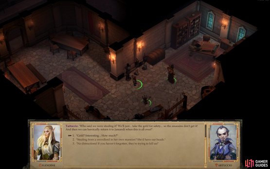 After rescuing him, Tartuccio will give you a magical ring&hellip; ostensibly so you can defend him better.