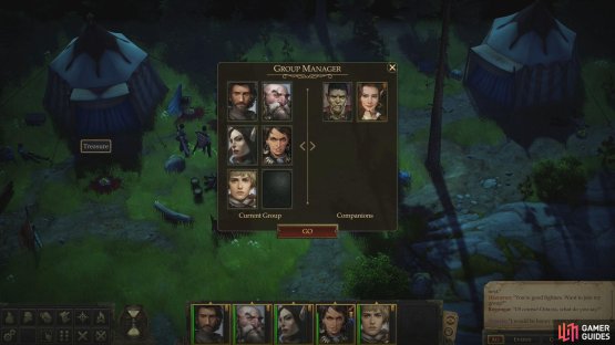 Whatever her fate, the slaves Regongar and Octavia will join your party