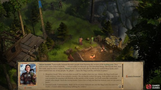 If you traveled to Thorn Ford before the Ancient Tomb, you&rsquo;ll meet the Stag Lord&rsquo;s right-hand man, Akiros.