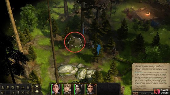 Locate the Stag Lord&rsquo;s wine west of Kressle&rsquo;s camp