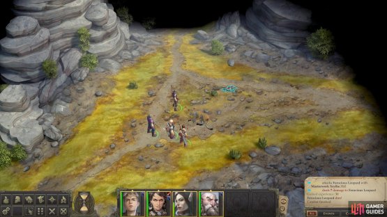 Search a former victim of the Leopard to obtain a Shortbow +1.