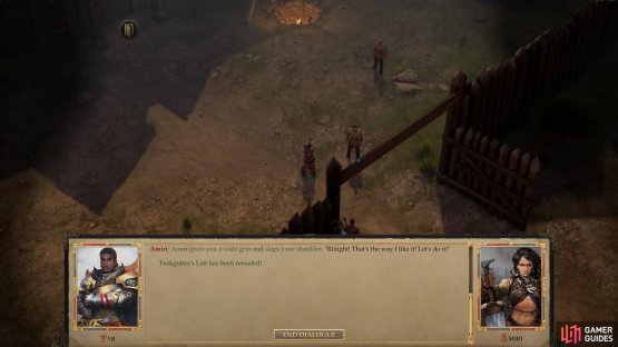 When you return to Oleg&rsquo;s Trading Post, Oleg will warn you of a mighty beast named Tuskgutter and Amiri wishes to hunt it herself