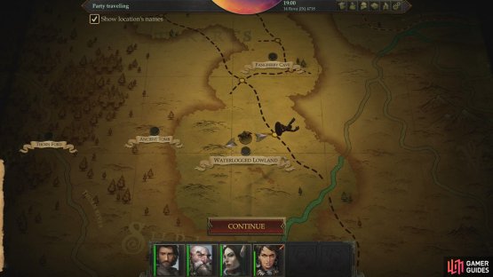 With luck on your side, you should be able to discover the Waterlogged Lowland