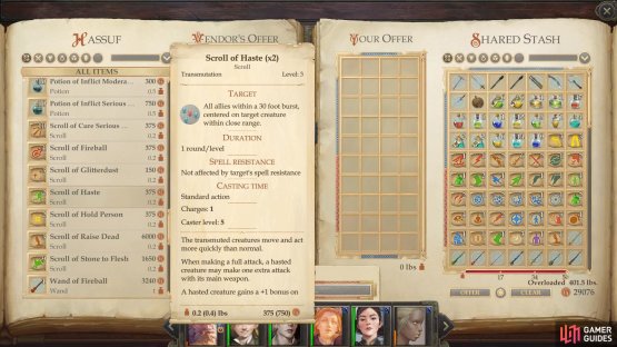 Before running off anywhere, consider perusing the wares of the capital merchants and making a few choice purchases…