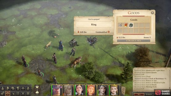 For defeating the Boggards you&rsquo;ll score some magical trinkets, including a Ring of Protection +1.