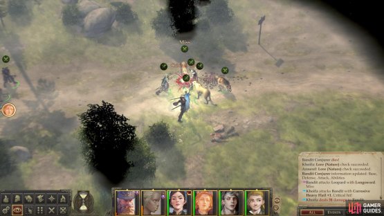 Kill a group of bandits on the road