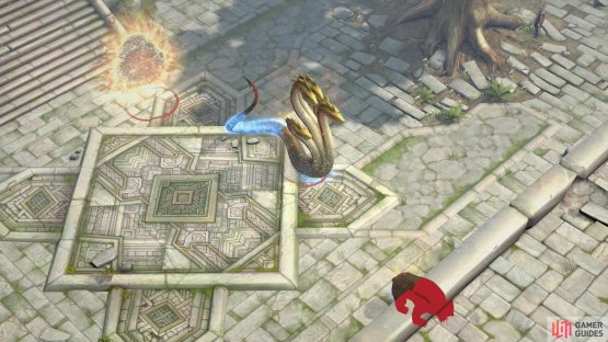 Interact with the tree and the Guardian of the Bloom will summon some monsters to deal with you.