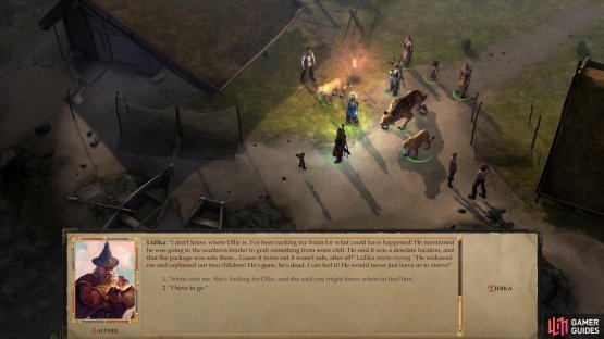 Talk to Lidika in Lake Silverstep Village to learn the approximate whereabouts of Irlene&rsquo;s gopher, Ollie.