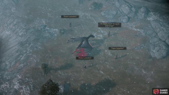 You&rsquo;ll stumble across some goblins worshipping a wyvern.