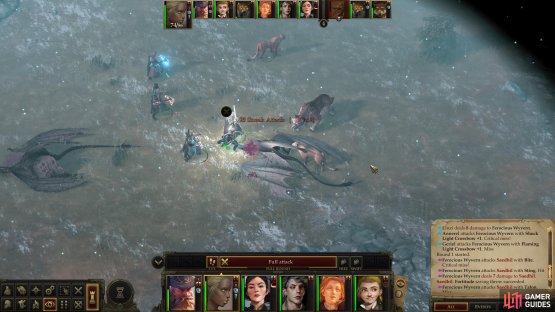 After the wyvern shows its due respect to the goblins, put it down, and eradicate several of its fellows.
