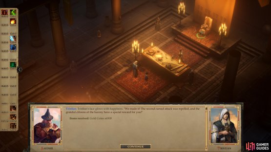 Weather the second wave of monsters from Bald Hilltop to gain a generous reward from your citizens.