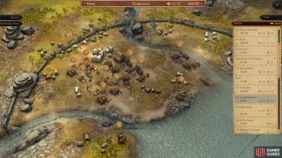 This gives you new building slots, and more advanced buildings to construct.