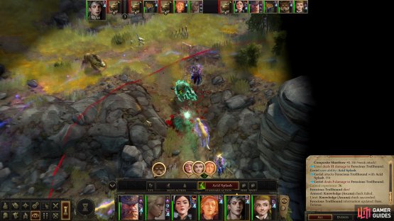 Pick off fallen Trollhounds with acid and fire attacks,