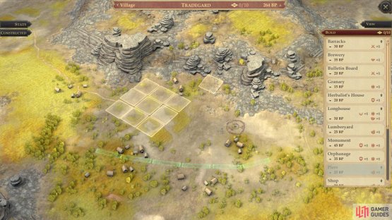 Where you choose to build your village can affect the layout - a forest village,