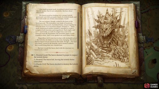 and if you make it to the other side of the river you&rsquo;ll find a kobold shrine you can venerate, desecrate or ignore for various rewards.