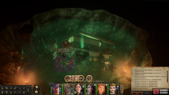 Be sure to only have your tank near the sarcophagus, as you&rsquo;ll unleash an Ancient Curse when you open it.