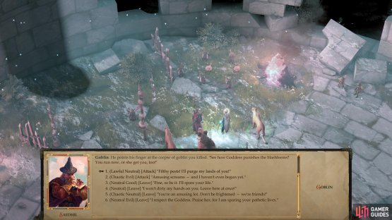 After rescuing Nok-Nok you can choose to either spare,