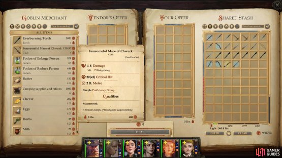 A goblin &ldquo;merchant&rdquo; will emulate the profession, but his prices could use some work&hellip;