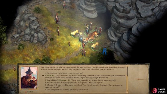 You can try to talk your way out of trouble - earning a hefty XP boost in the process.