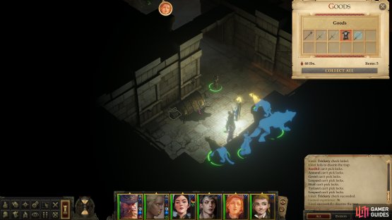 then loot a &ldquo;Keen Longsword +1&rdquo; from an adjacent chest.
