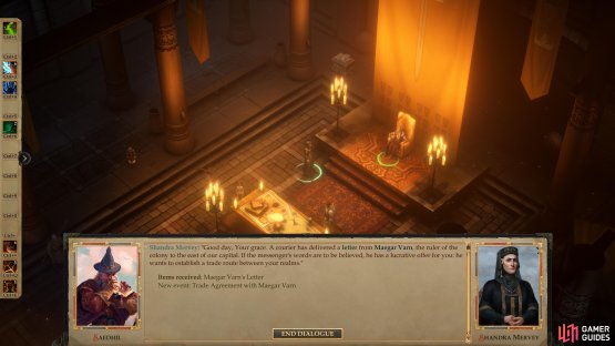 Maegar Varn&rsquo;s letter will start the quest &ldquo;Trade Agreement with Maegar Varn&rdquo;.