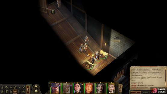 The observant will spot a secret door in Bartholomew&rsquo;s lab,