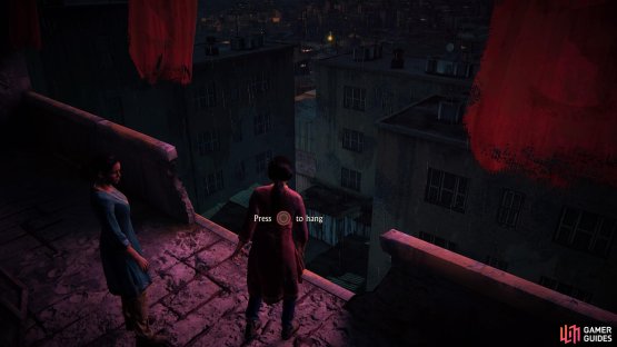 Drop safely to the ledge