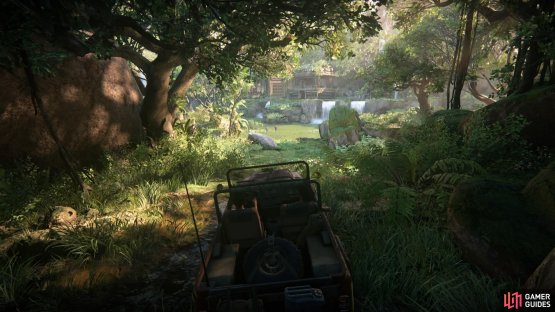 Approach the next area to activate a cutscene