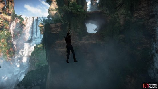 Swing to the cliffs on the other side