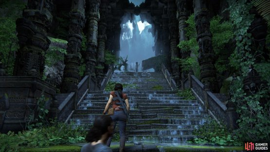 Go under the waterfall